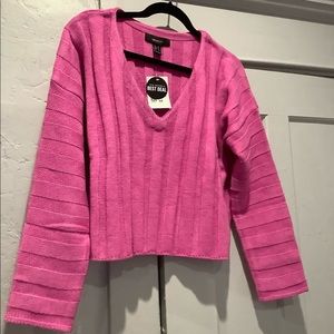 Pink cropped sweater